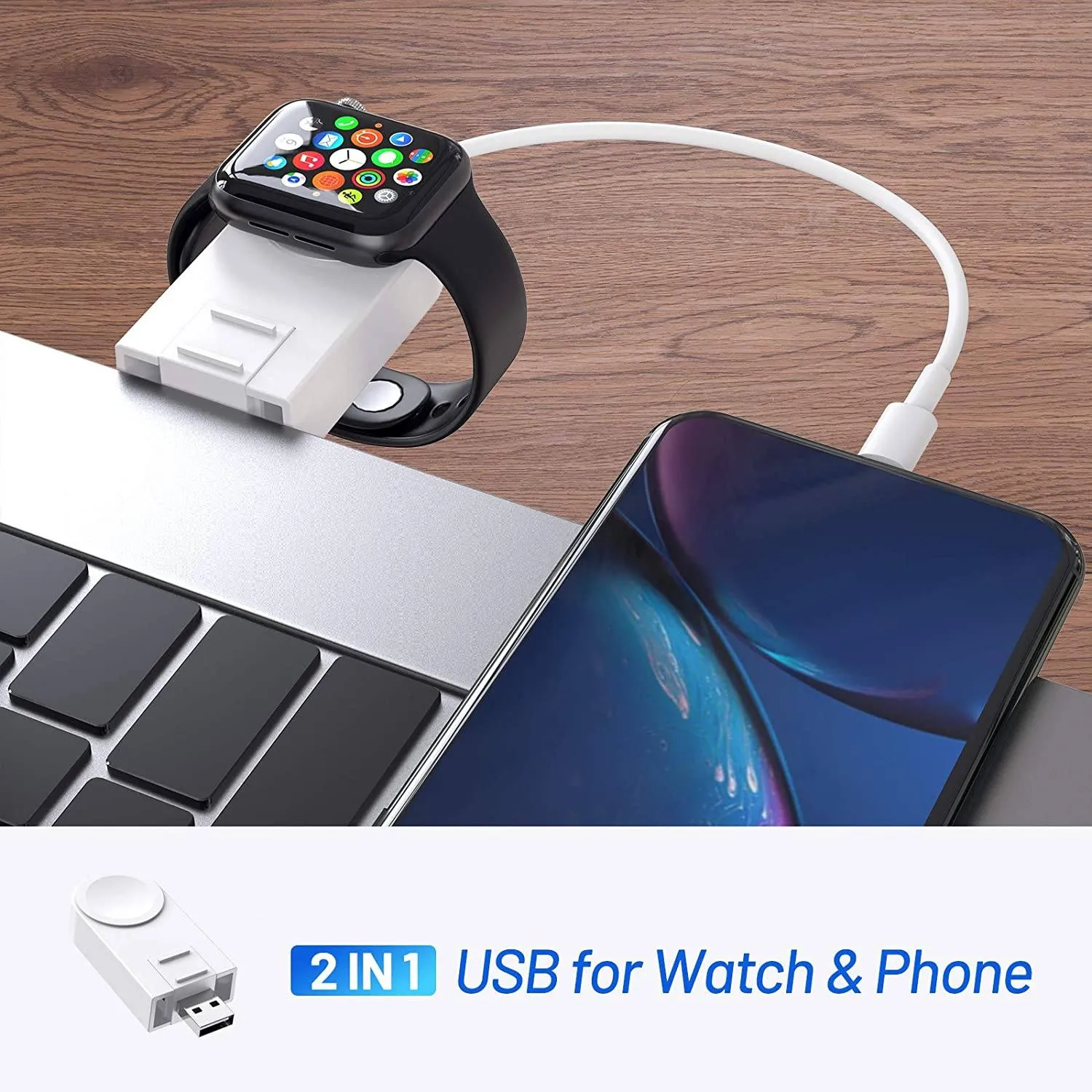 2-in-1 Wireless USB Charger