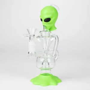 7.7" Alien Functional Glass Water Pipe