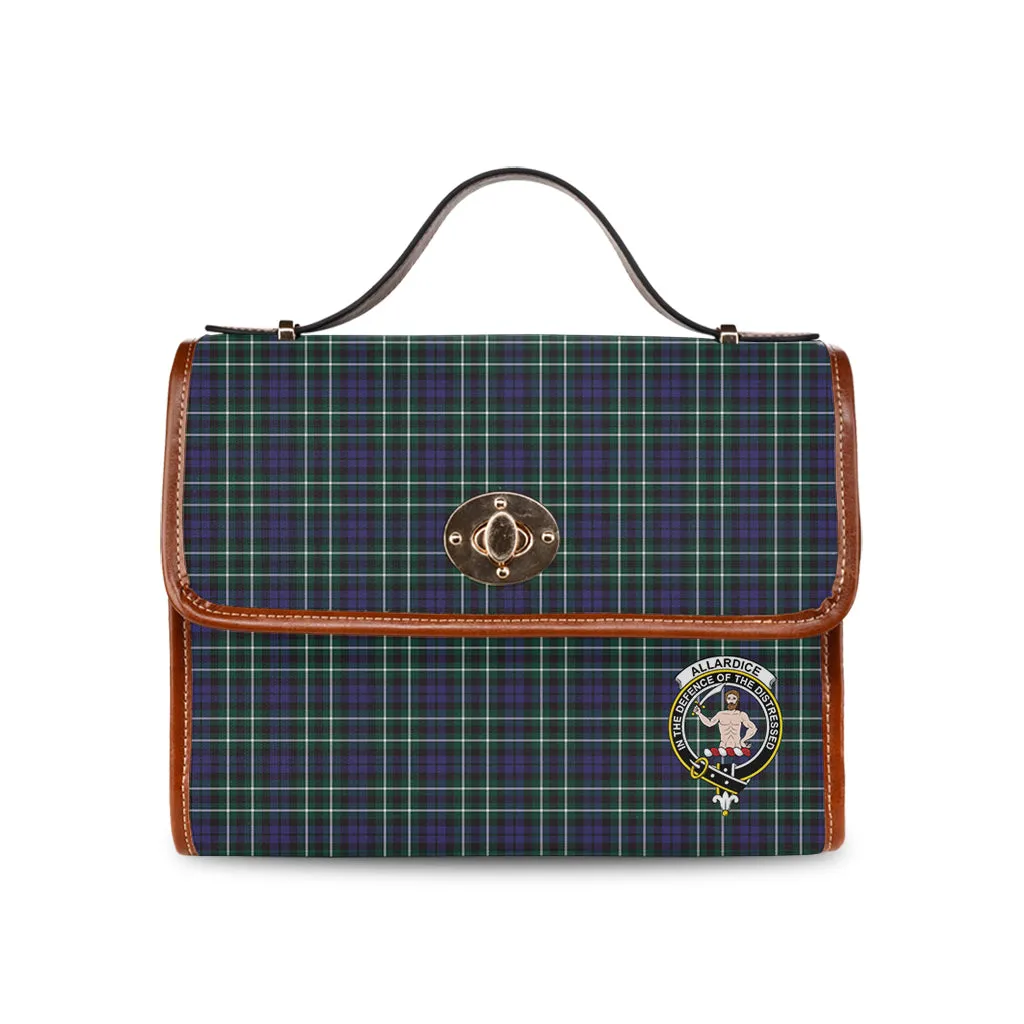 Allardice Tartan Waterproof Canvas Bag with Family Crest