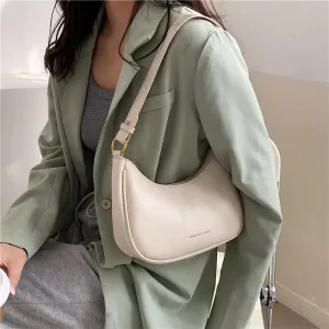 Amozae-White Half Moon Armpit Bag Women's Summer New Trendy Premium Crossbody Bag Versatile Ins Super Hot Shoulder Bag handbags