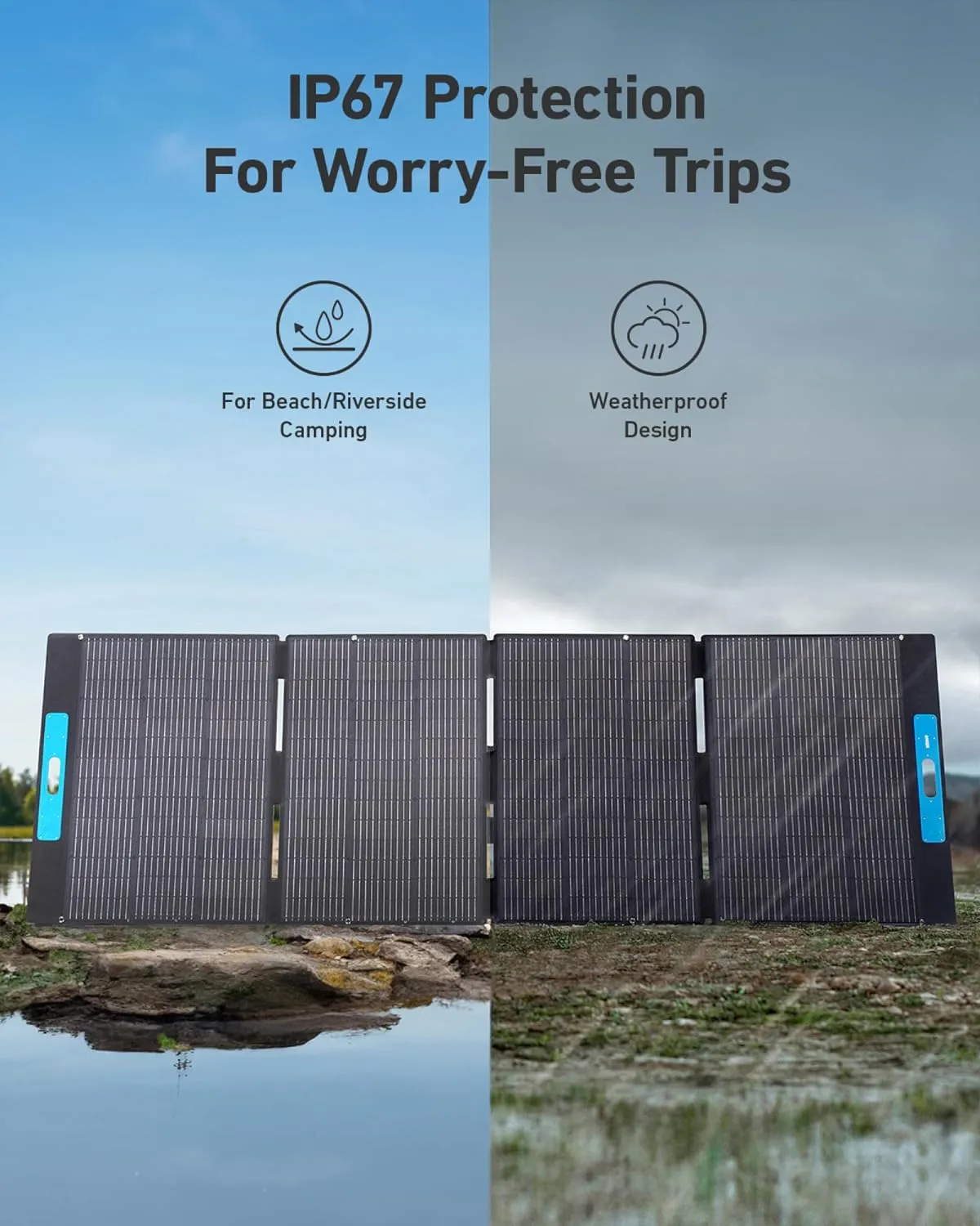 Anker SOLIX F3800   PS400 Solar Panel 400W   FREE Protective Cover Bag