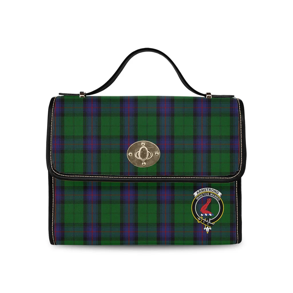 Armstrong Tartan Waterproof Canvas Bag with Family Crest