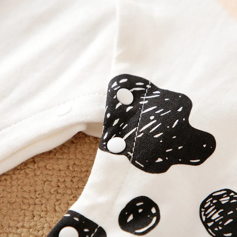 Baby Adorable Cow Print Jumpsuit (2 Colors)