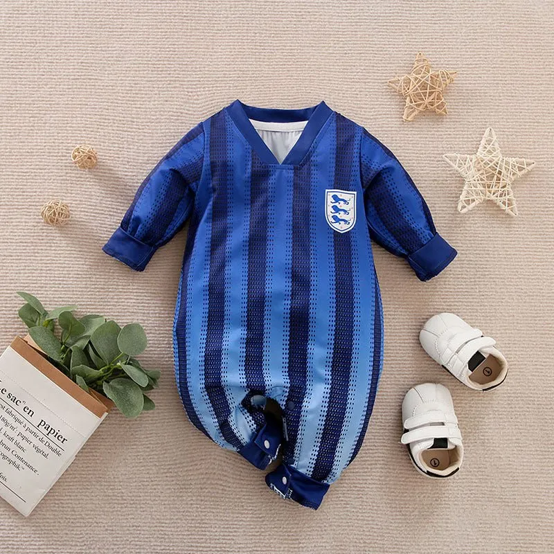 Baby Boy Soccer Style Jumpsuit (6 Designs)