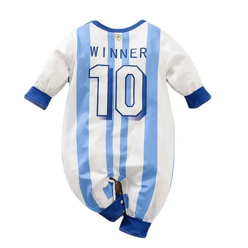 Baby Boy Soccer Style Jumpsuit (6 Designs)