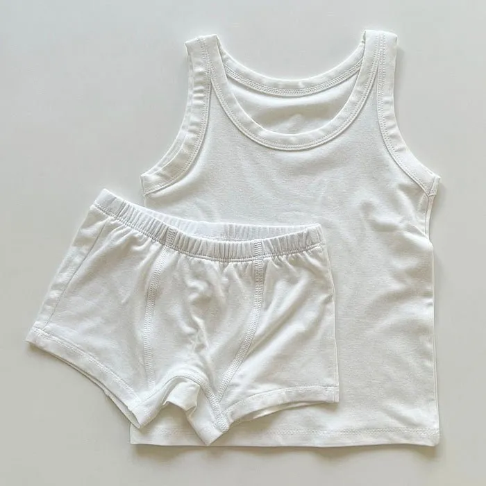 Baby Boy Summer Tank Top with Shorts Set (4 Colors)