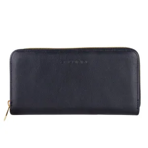 Baldinini Trend Chic Black Leather Zip Women's Wallet