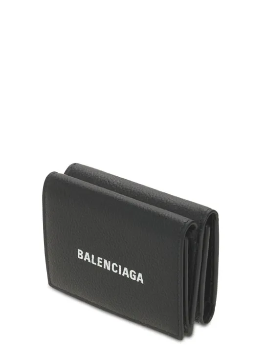 Balenciaga   Logo leather wallet 