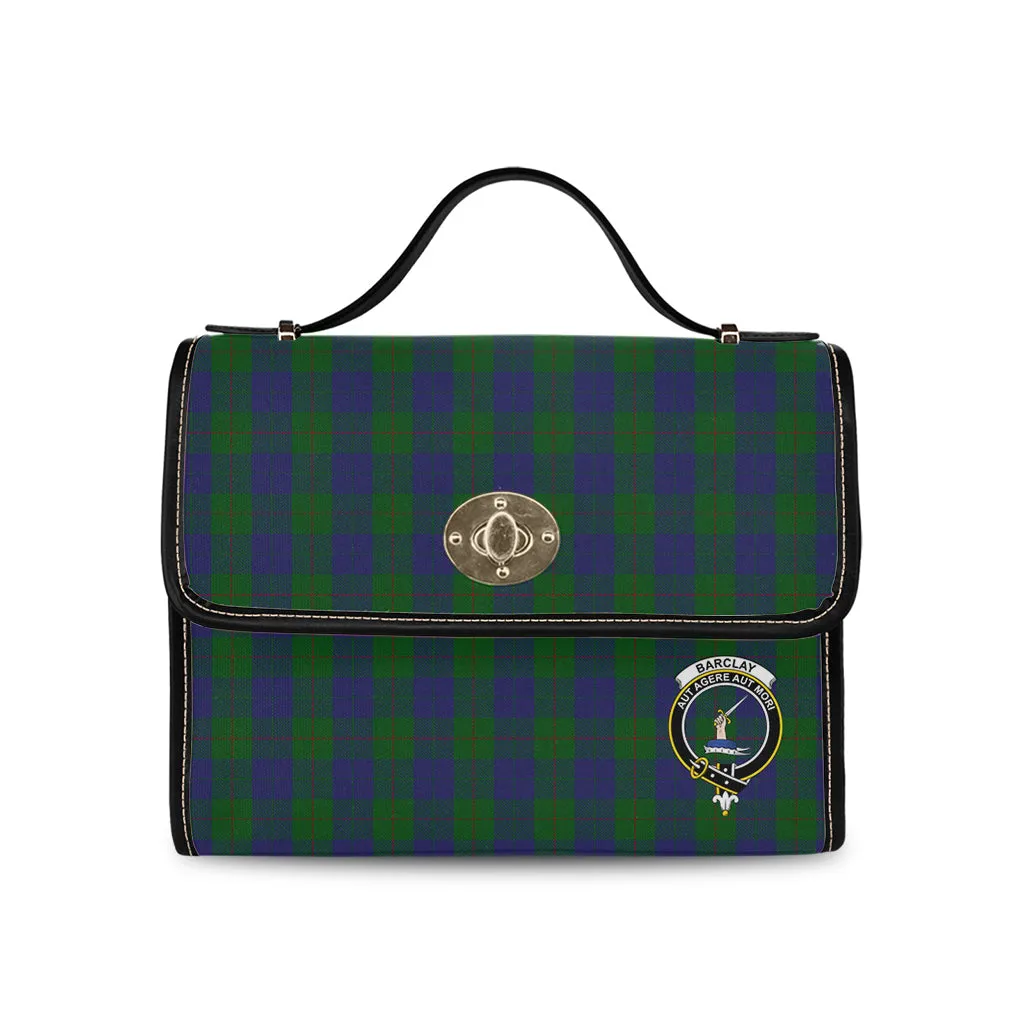 Barclay Tartan Waterproof Canvas Bag with Family Crest