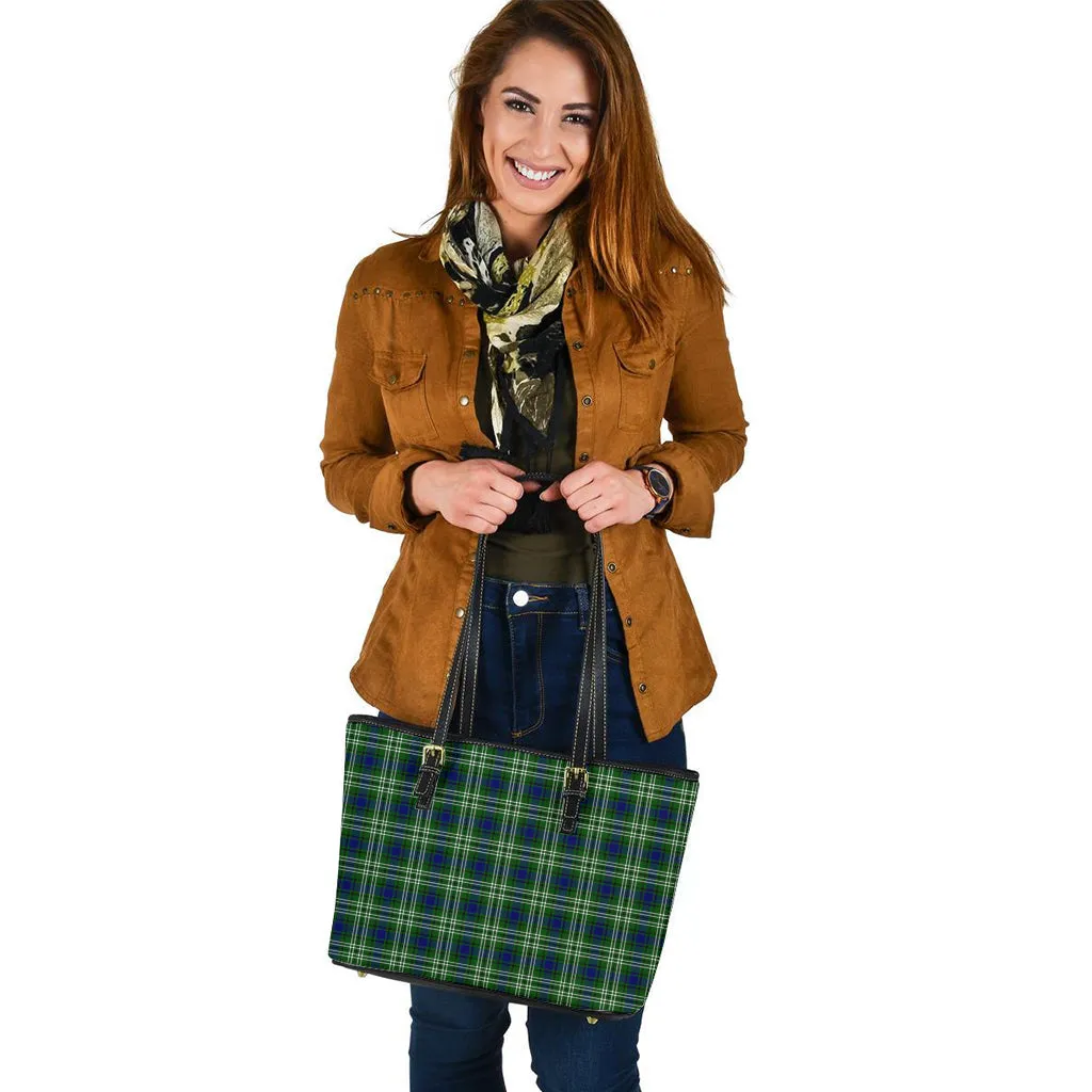 Blackadder Tartan Leather Tote Bag