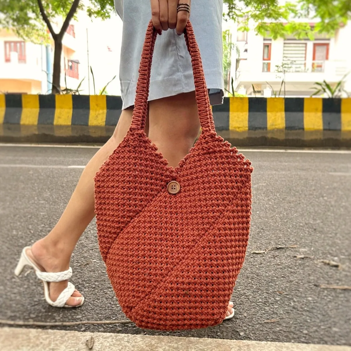 Brown Handmade Totally Tote Bag