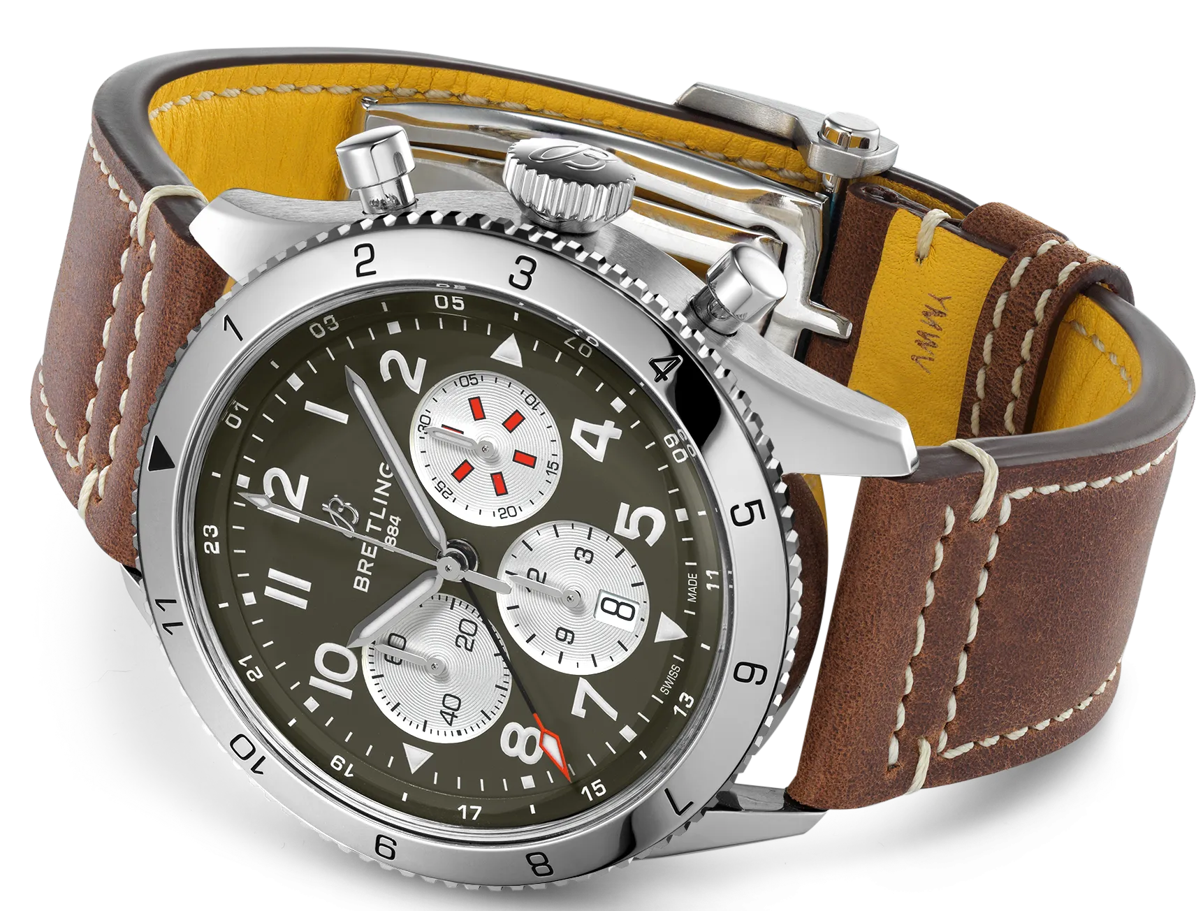 BRT Watch Super AVI B4 Chronograph GMT 46 Curtiss Warhawk