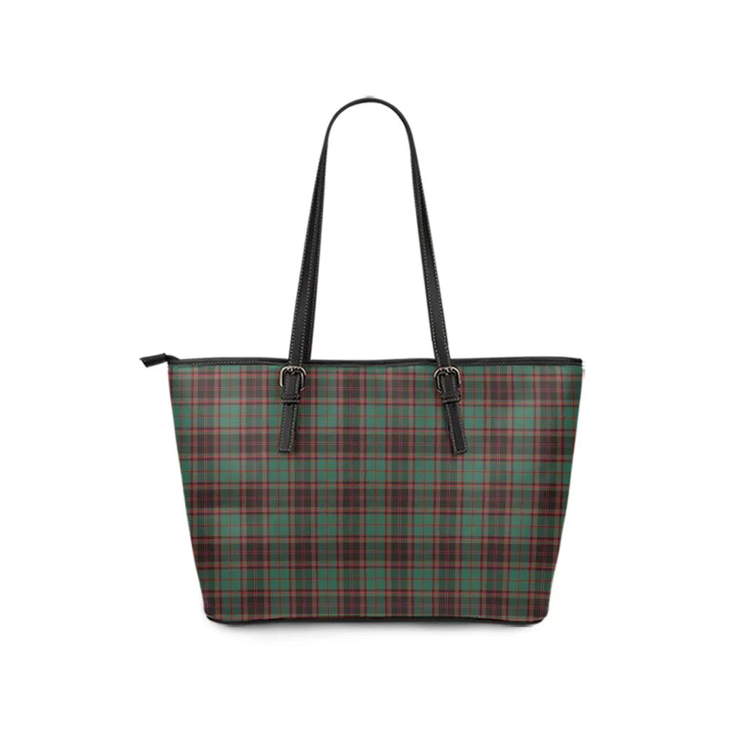 Buchan Ancient Tartan Leather Tote Bag