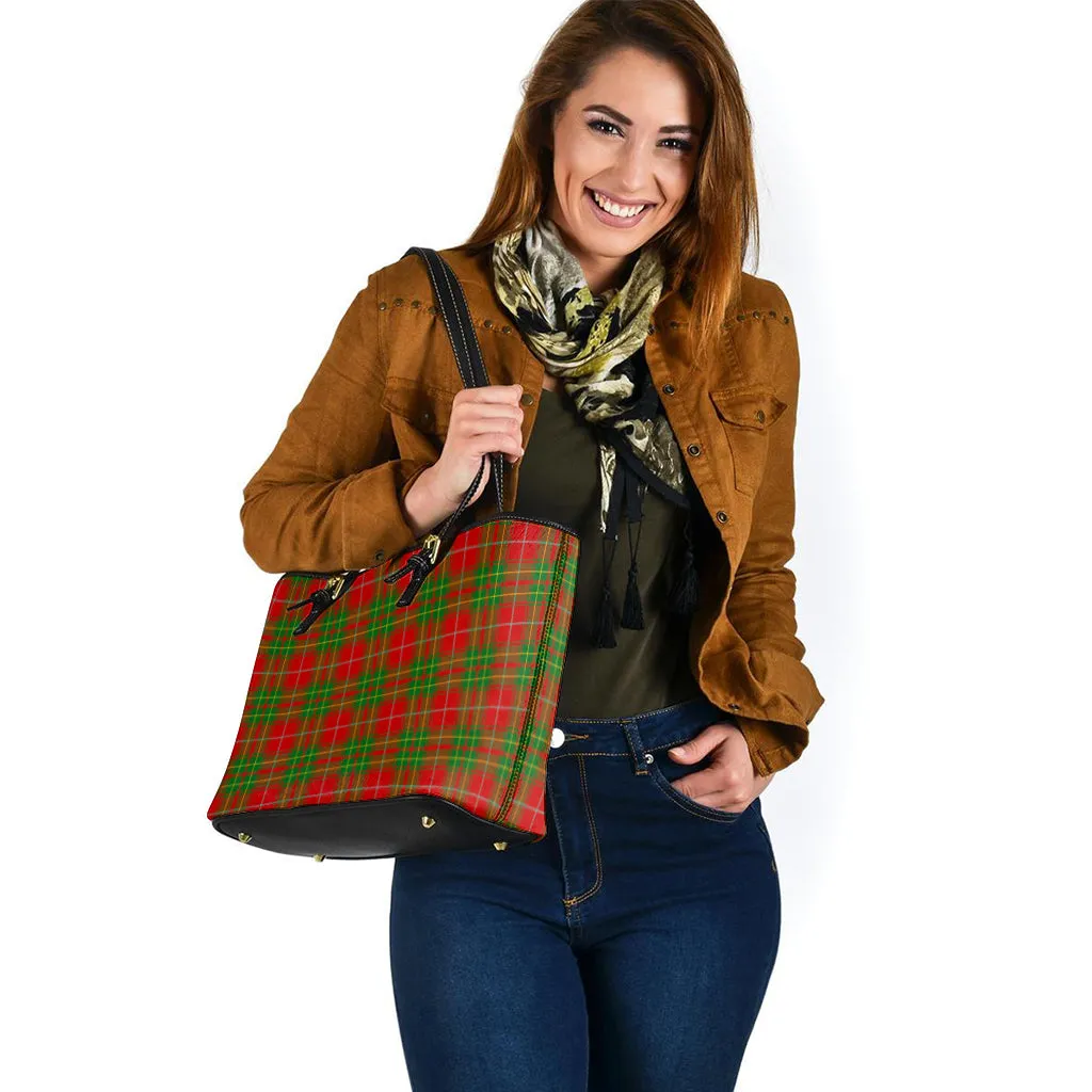 Burnett Tartan Leather Tote Bag