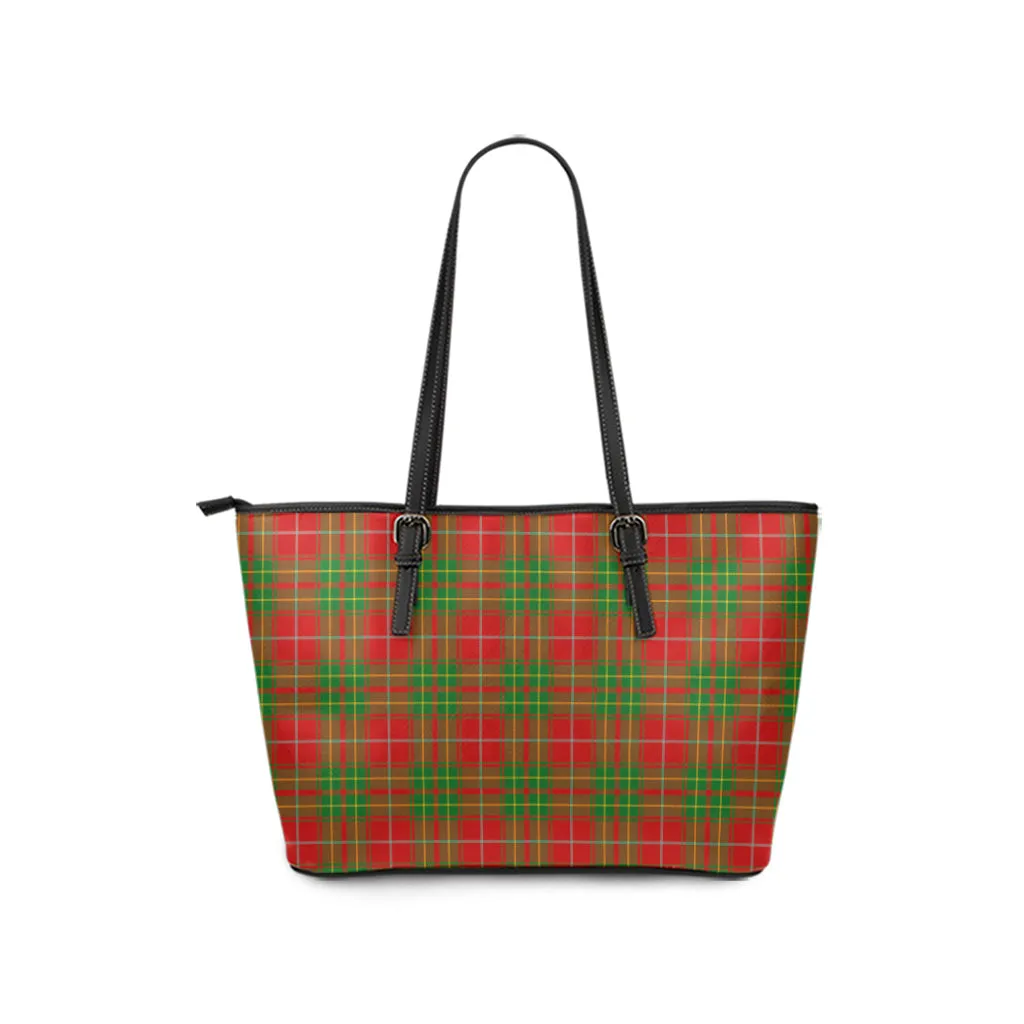 Burnett Tartan Leather Tote Bag