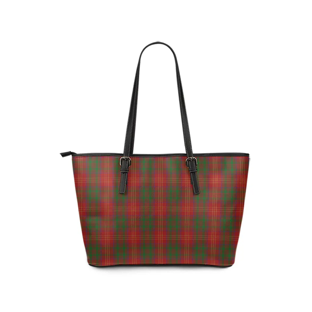 Burns Tartan Leather Tote Bag