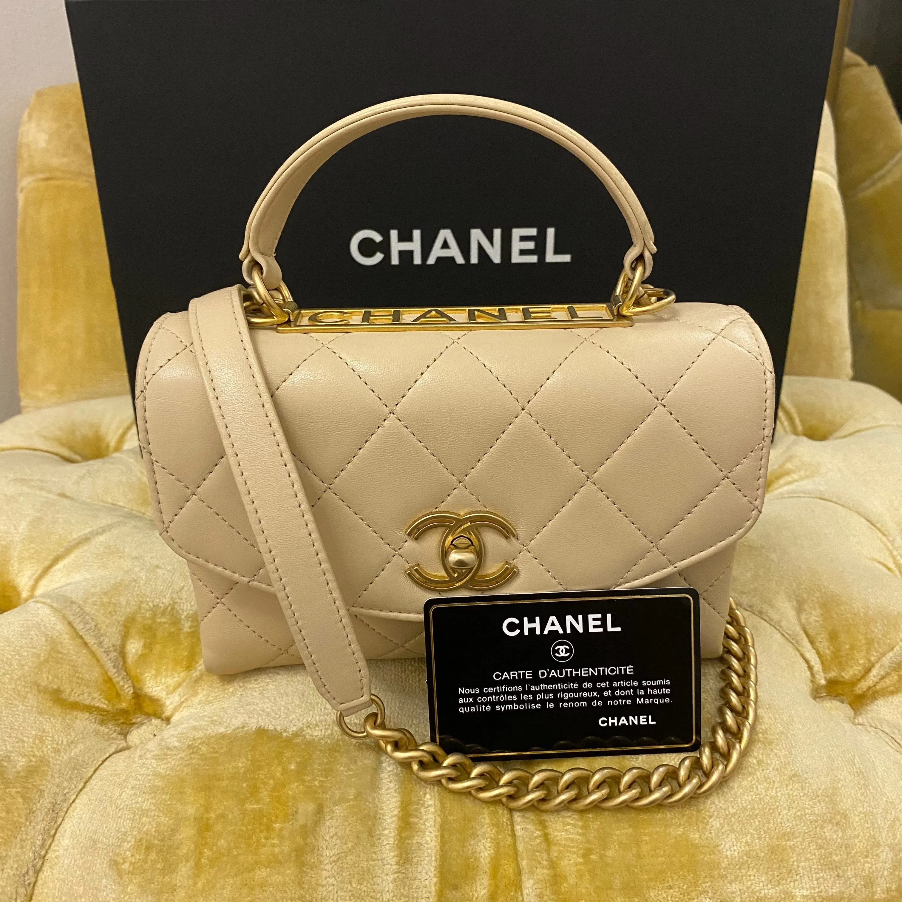 Chanel Beige Trendy Bag