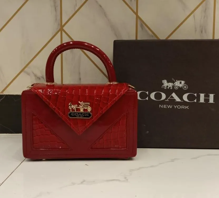 Coach Women's Handbag - Compact Size, Stylish Side Body (Red)