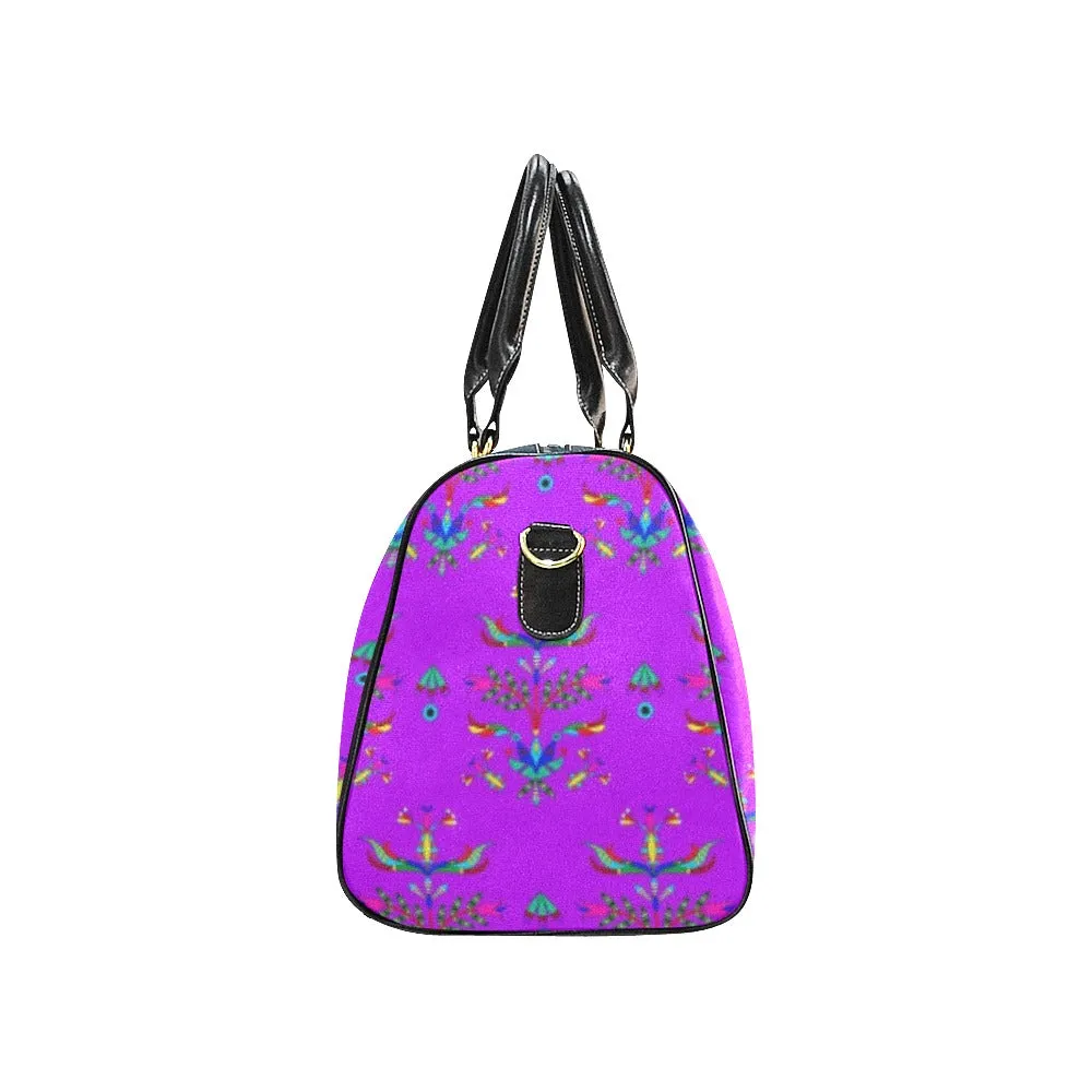 Dakota Damask Purple Waterproof Travel Bag