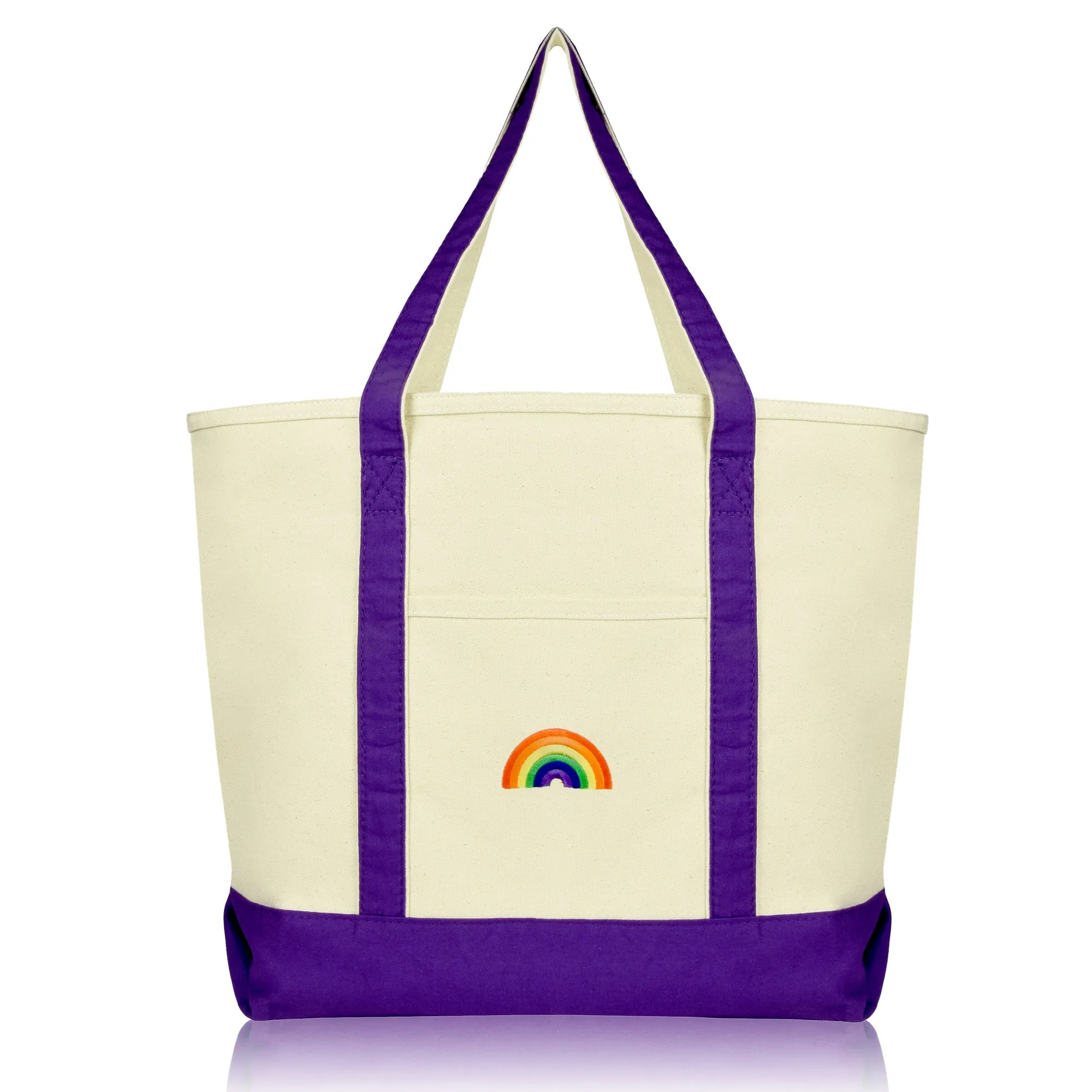 Dalix Rainbow Tote Bag