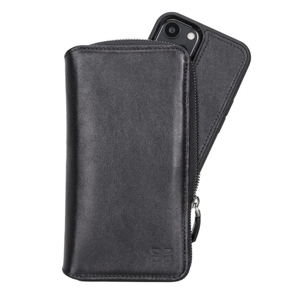 Detachable Leather Zipper Wallet Cases for Apple iPhone 13 Series