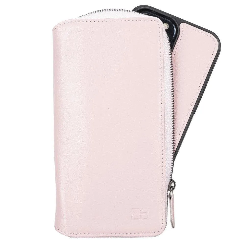 Detachable Leather Zipper Wallet Cases for Apple iPhone 13 Series