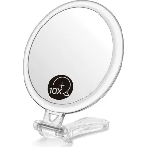 Double-sided 1x/10x Magnifying Foldable Makeup Mirror For Handheld, Table And Travel Usage