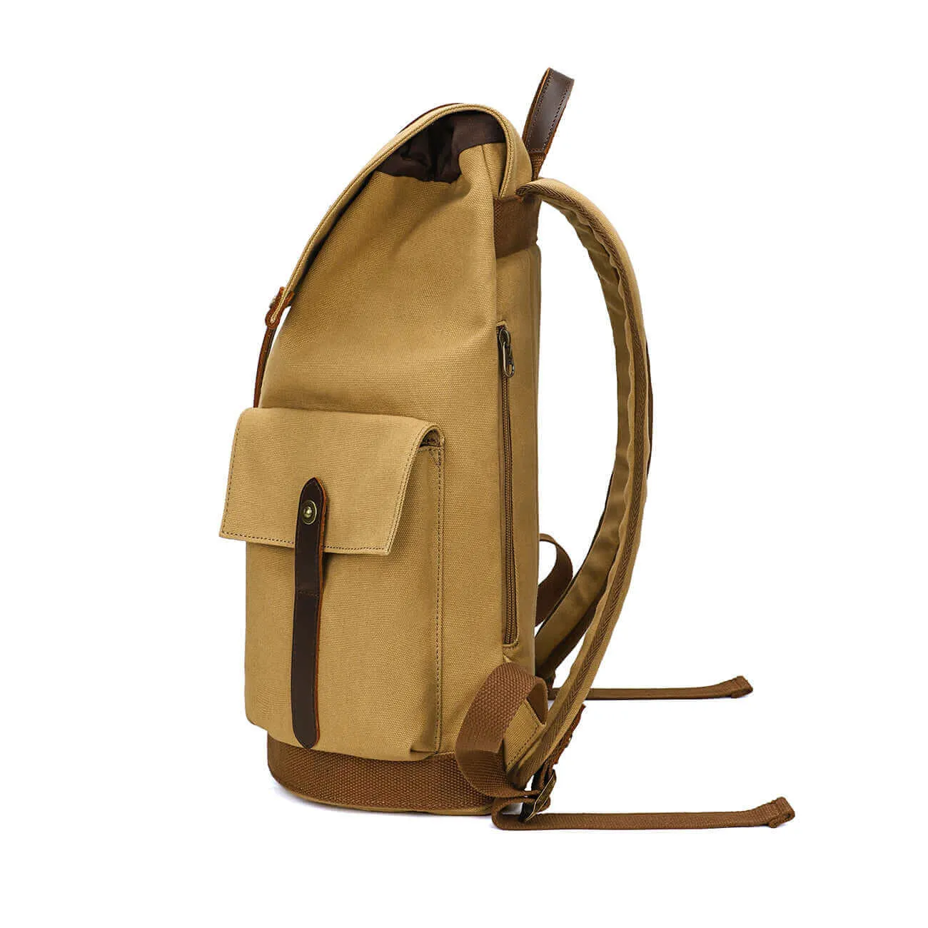 Durable Canvas Backpack - Vintage Casual Style 27L