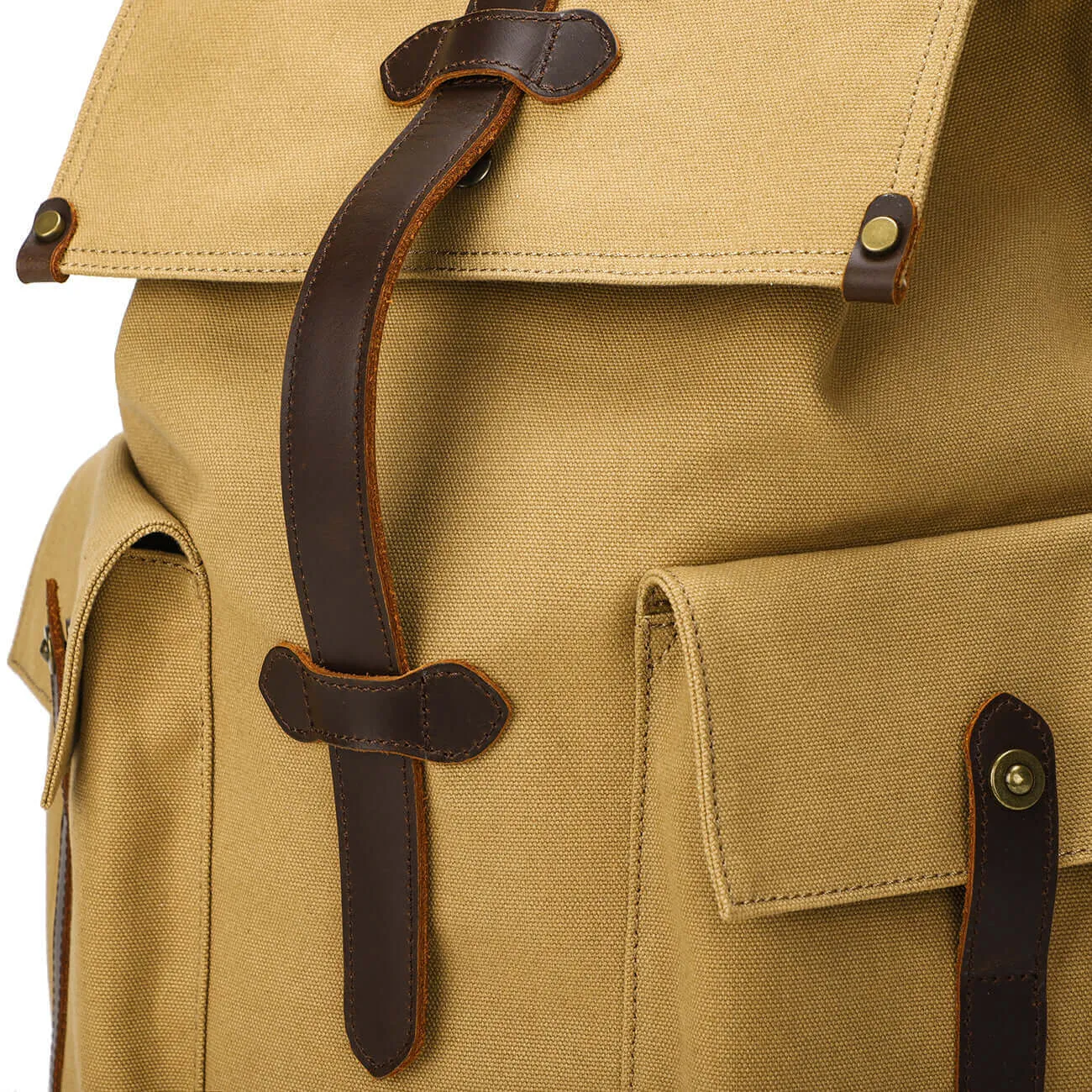 Durable Canvas Backpack - Vintage Casual Style 27L