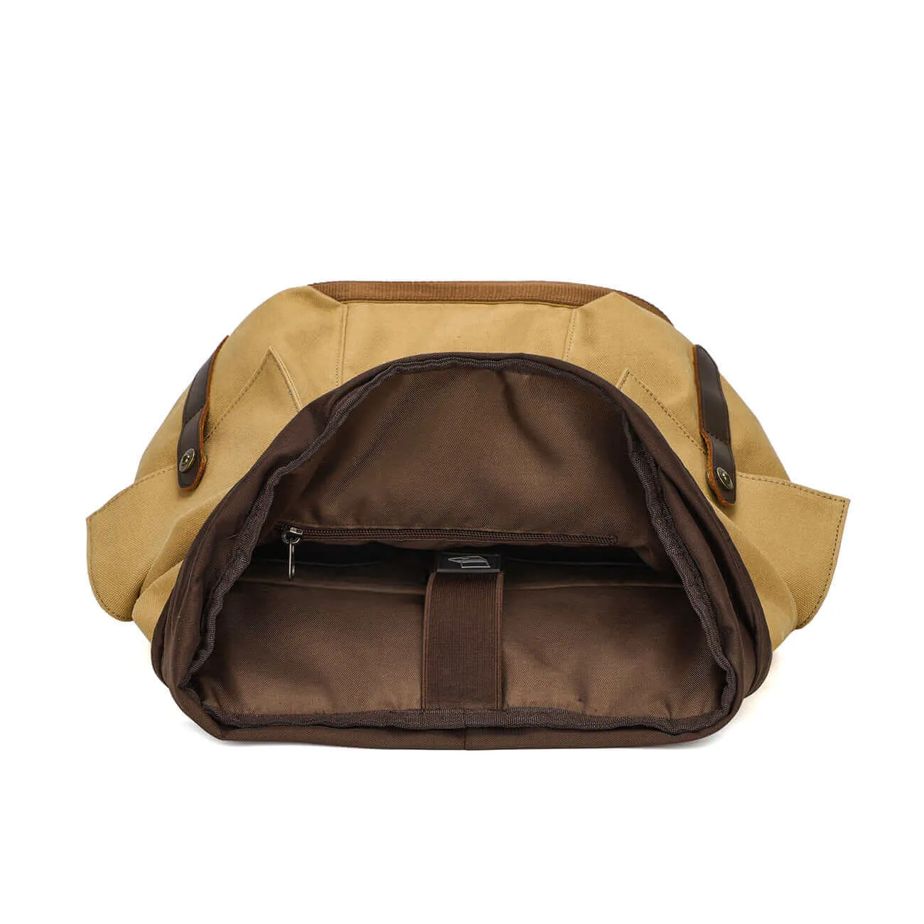 Durable Canvas Backpack - Vintage Casual Style 27L