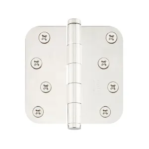 Emtek 91024 Steel Plain Bearing Hinge, 4" x 4", with 1/4" Radius Corners - Sold in Pairs