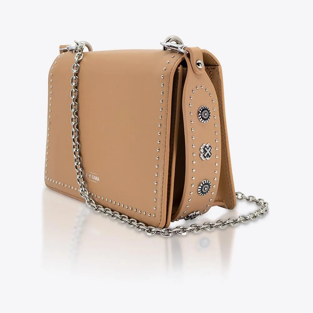 Flap Bag Tan/Silver