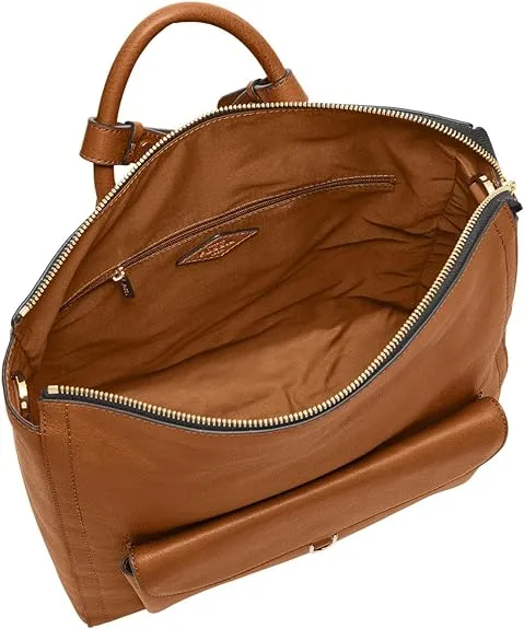 Fossil Parker Women's Leather Convertible Backpack, Women's Wallet, Brown