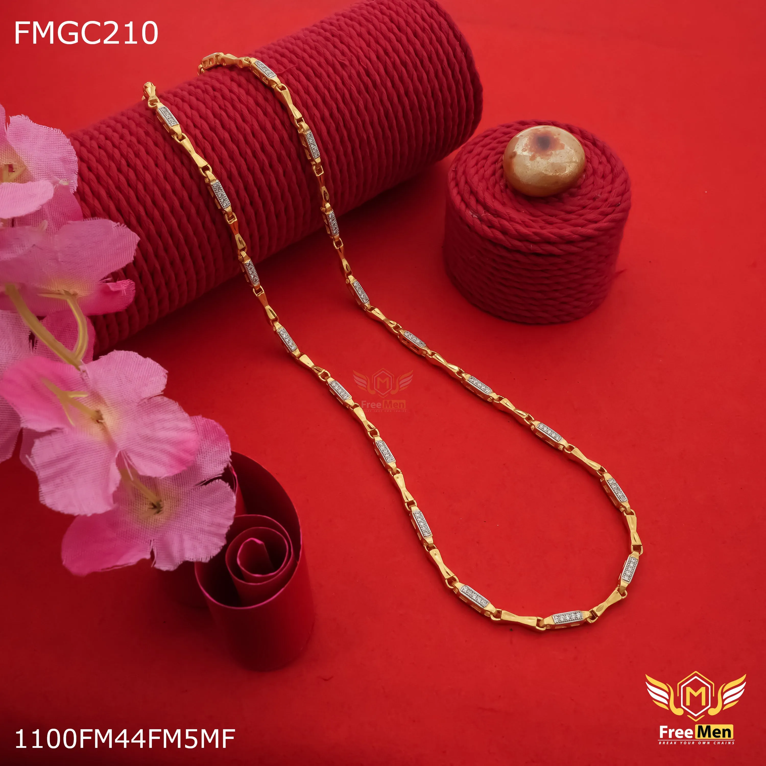 Freemen 1GM Fancy Delight AD Chain for Man - FMCG210