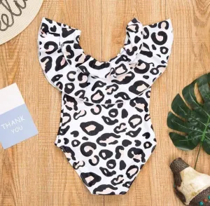 Girl's Leopard Print Swimwear for Summer