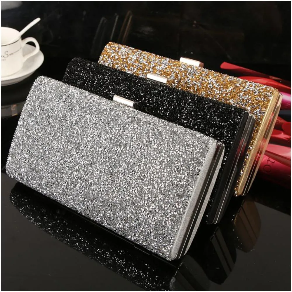 Glamorous Diamond Luxurious Sequin Clutch Bag