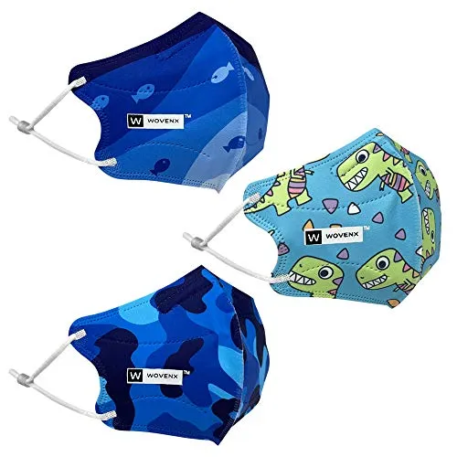 Kids 5-Layer Adjustable Reusable Face Mask (Wovenex)