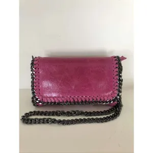 Leather Chain Cross Body Bag