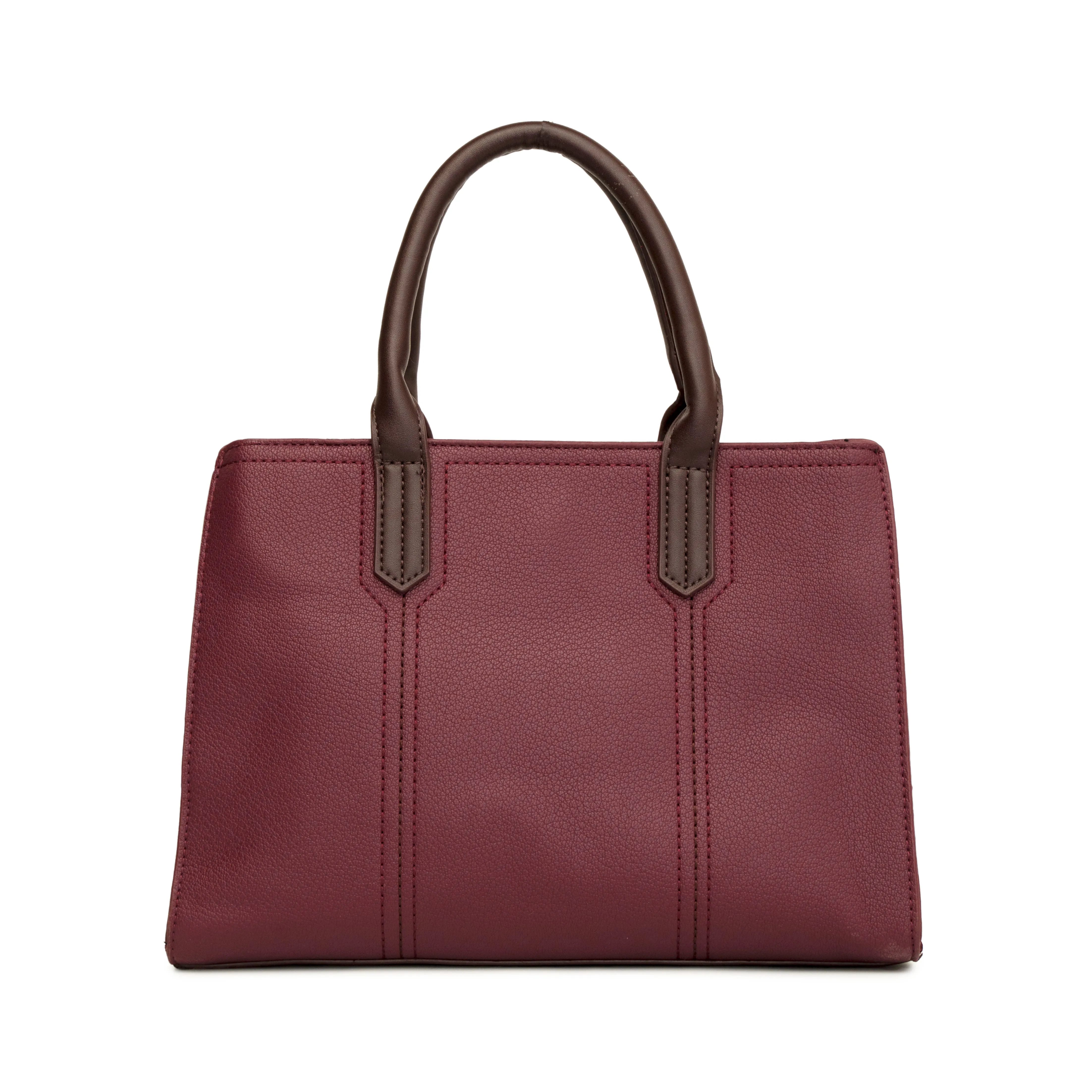 Magenta textured women fashion bag