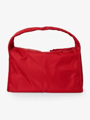 Margot Nylon Shoulder Bag - Flame Red