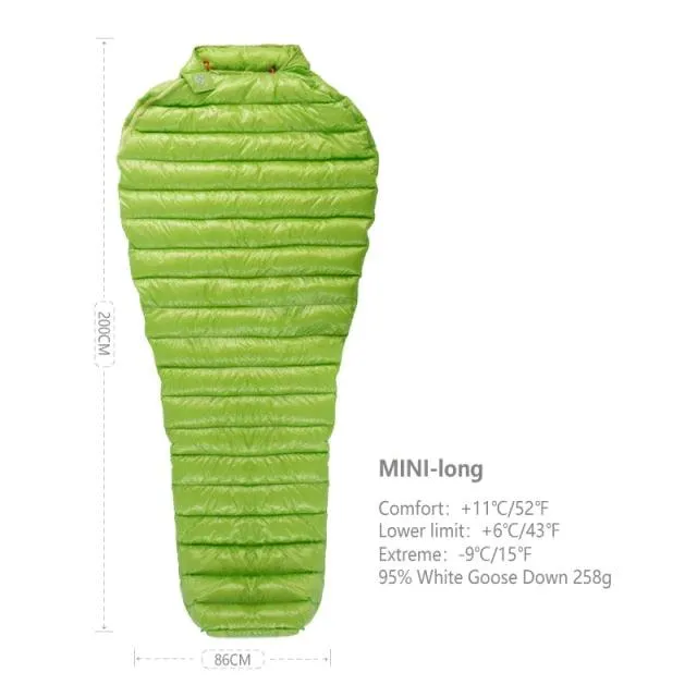 MINI Ultralight Goose Down Sleeping Bag