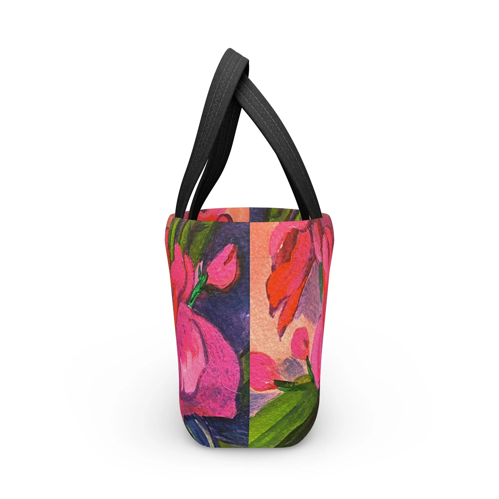 Neoprene Lunch Bag - Pink Magnolias