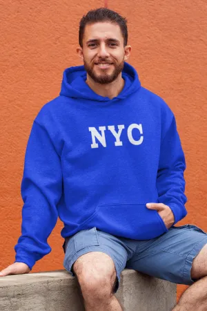 NYC Premium Non Zipper Blue Hoodie