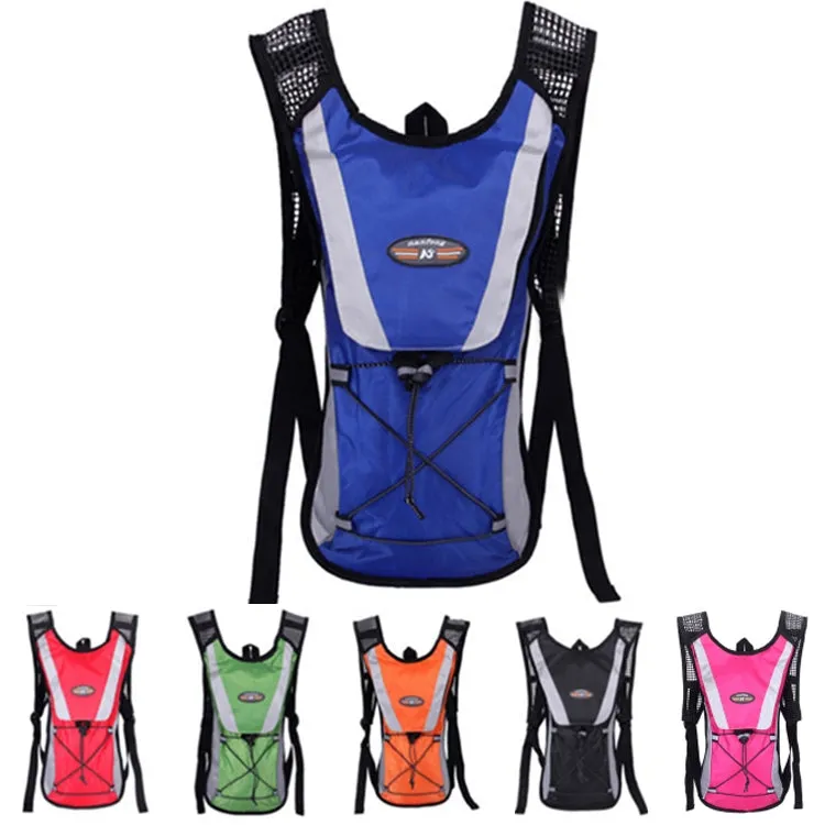 Outdoor Sports Mountaineering Cycling Backpack Water Bottle Breathable Vest(Black)