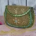 PARATO Handmade Gold style shine Clutch / Sling bag / Handbag