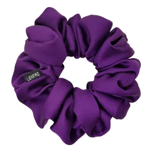 Plum Purple Matte Silk Scrunchie