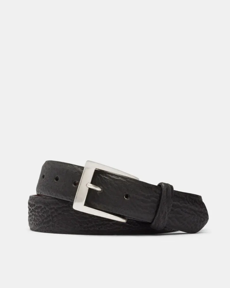 Shark Belt in Black Leather