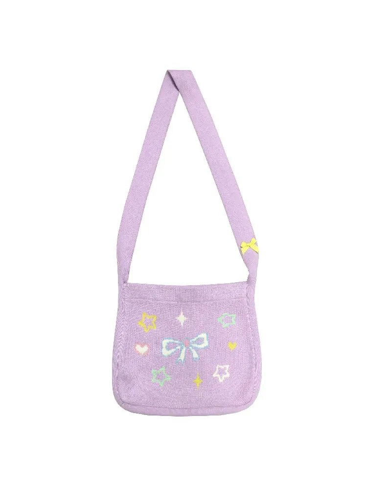 Star Cute Girls Knitting Single Crossbody Bag【s0000005279】