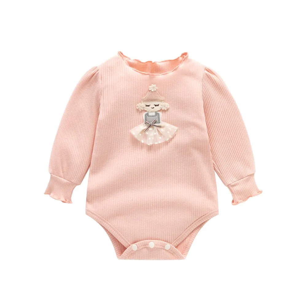 Sweet Girl's Long-Sleeve Onesie (3 Colors)