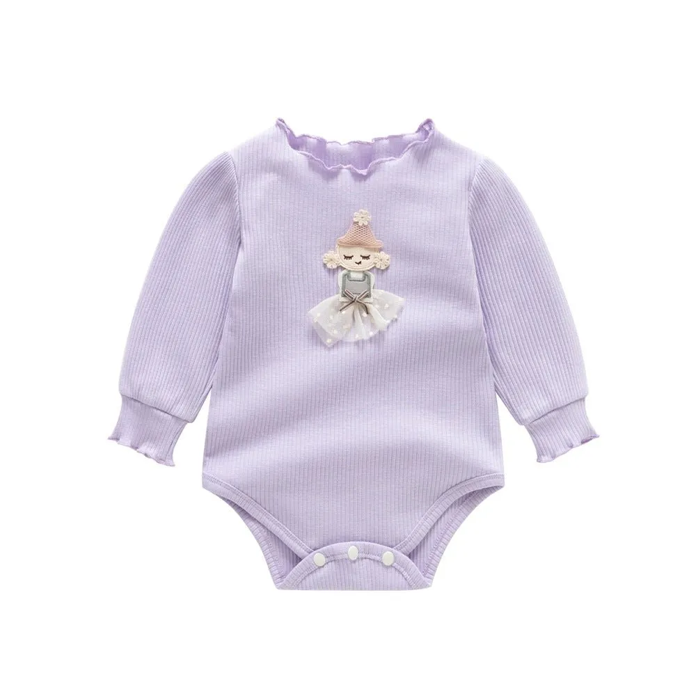 Sweet Girl's Long-Sleeve Onesie (3 Colors)